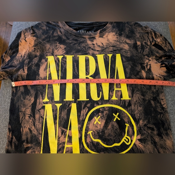 Nirvana Bleach Tie Dye Band Tee Size Large - Picture 3 of 6